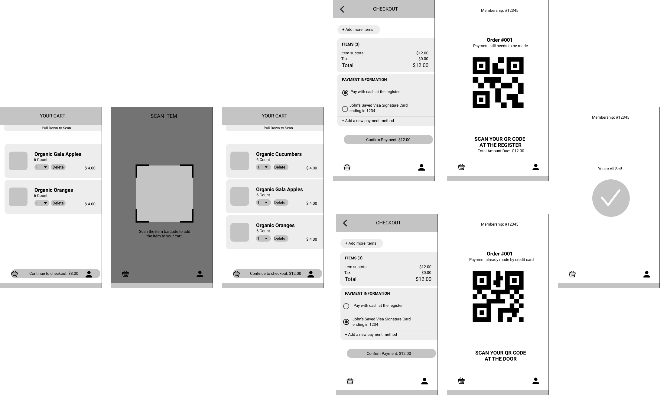 the 'paper' prototype we made of our web app